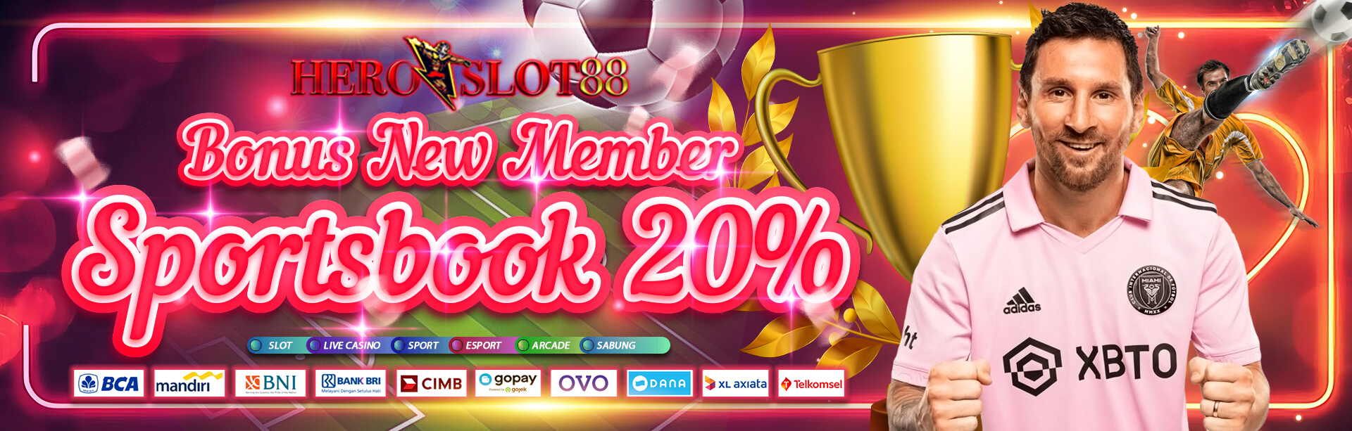 Bonus New Member 20%